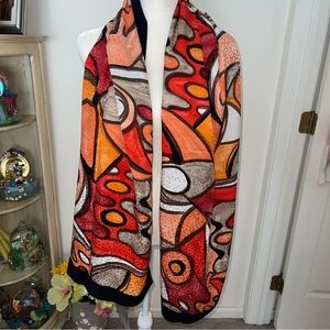 Searle Blatt 100% Silk Made in Italy Colorful Scarf